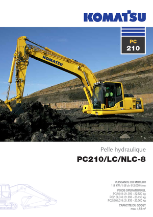 Koparki gąsienicowe Komatsu PC210-8