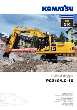 Koparki gąsienicowe Komatsu PC210-10