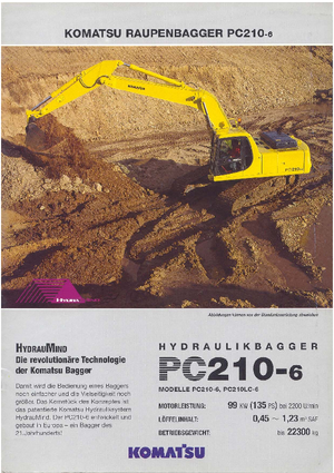 Koparki gąsienicowe Komatsu PC210LC-6 active Plus