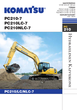 Koparki gąsienicowe Komatsu PC210NLC-7
