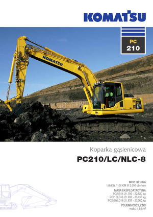 Koparki gąsienicowe Komatsu PC210LC-8