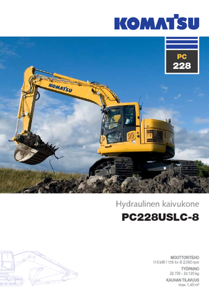 Koparki gąsienicowe Komatsu PC228US-LC-8