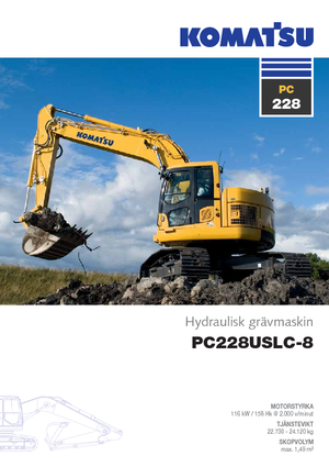 Koparki gąsienicowe Komatsu PC228US-LC-8