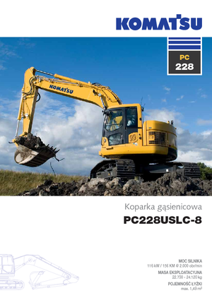 Koparki gąsienicowe Komatsu PC228US-LC-8