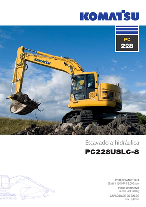 Koparki gąsienicowe Komatsu PC228US-LC-8
