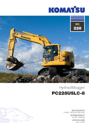 Koparki gąsienicowe Komatsu PC228US-LC-8