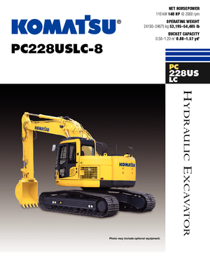 Koparki gąsienicowe Komatsu PC228US-LC-8