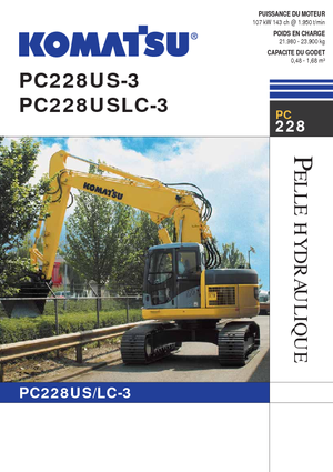 Koparki gąsienicowe Komatsu PC228US-LC-3