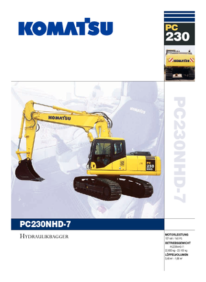 Koparki gąsienicowe Komatsu PC230NHD-7
