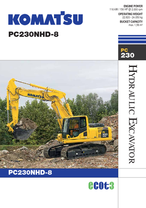 Koparki gąsienicowe Komatsu PC230NHD-8
