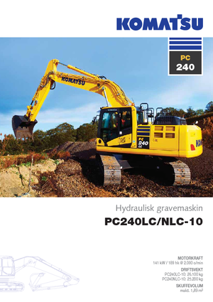 Koparki gąsienicowe Komatsu PC240LC-10