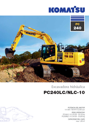 Koparki gąsienicowe Komatsu PC240LC-10