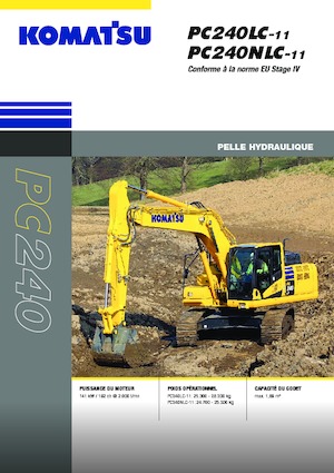 Koparki gąsienicowe Komatsu PC240NLC-11E0