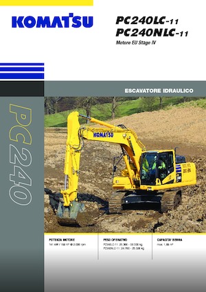 Koparki gąsienicowe Komatsu PC240NLC-11E0