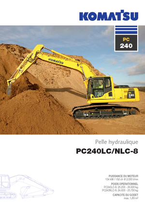 Koparki gąsienicowe Komatsu PC240LC-8