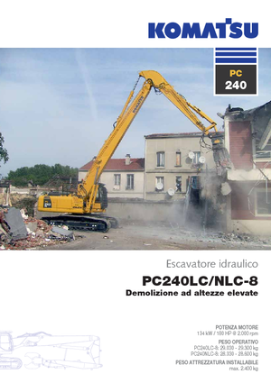 Koparki gąsienicowe Komatsu PC240LC-8