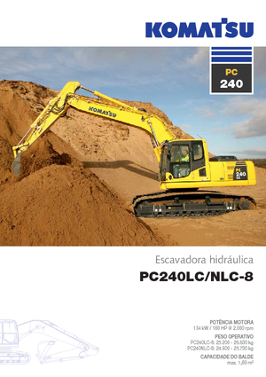 Koparki gąsienicowe Komatsu PC240LC-8