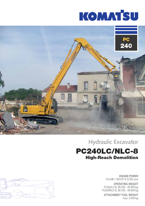 Koparki gąsienicowe Komatsu PC240LC-8