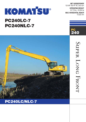 Koparki gąsienicowe Komatsu PC240NLC-7