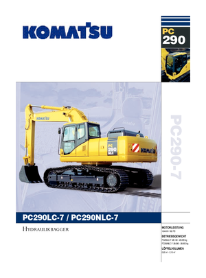 Koparki gąsienicowe Komatsu PC290LC-7