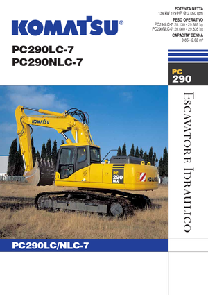 Koparki gąsienicowe Komatsu PC290LC-7