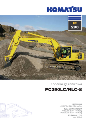 Koparki gąsienicowe Komatsu PC290LC-8