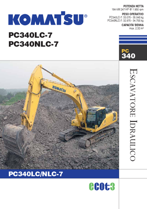 Koparki gąsienicowe Komatsu PC340LC-7