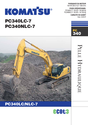 Koparki gąsienicowe Komatsu PC340LC-7