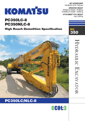 Koparki gąsienicowe Komatsu PC350NLC-8