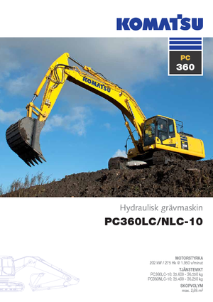 Koparki gąsienicowe Komatsu PC360LC-10