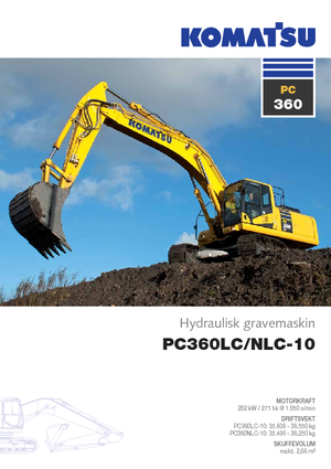 Koparki gąsienicowe Komatsu PC360LC-10