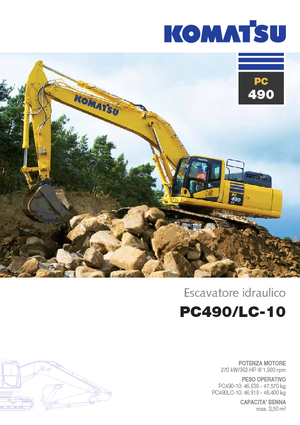 Koparki gąsienicowe Komatsu PC490LC-10