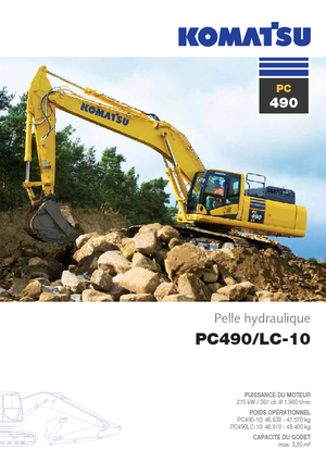 Koparki gąsienicowe Komatsu PC490LC-10