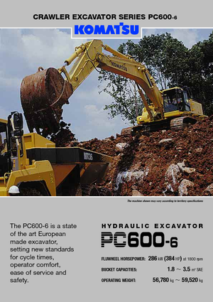 Koparki gąsienicowe Komatsu PC600-6