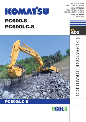 Koparki gąsienicowe Komatsu PC600-8