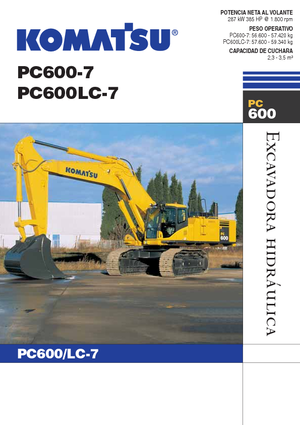 Koparki gąsienicowe Komatsu PC600LC-7