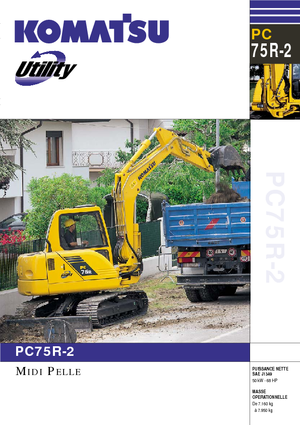 Koparki gąsienicowe Komatsu PC75R-2