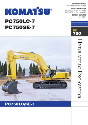 Koparki gąsienicowe Komatsu PC750LC-7