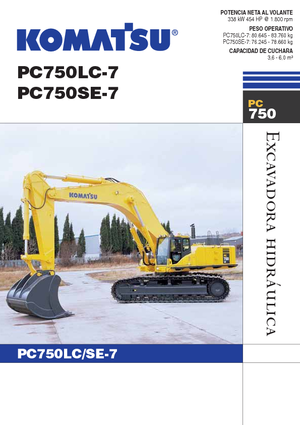 Koparki gąsienicowe Komatsu PC750LC-7