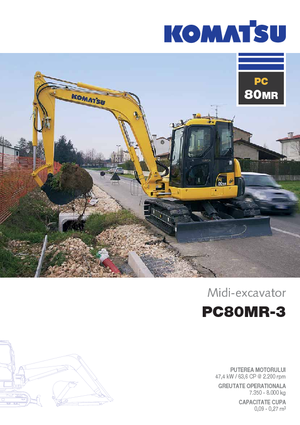 Koparki gąsienicowe Komatsu PC80MR-3