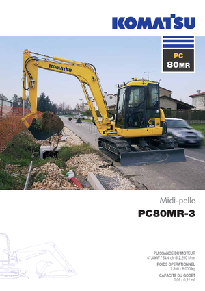 Koparki gąsienicowe Komatsu PC80MR-3