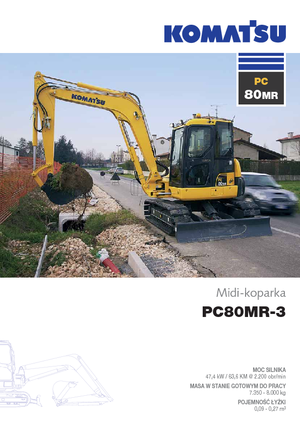 Koparki gąsienicowe Komatsu PC80MR-3