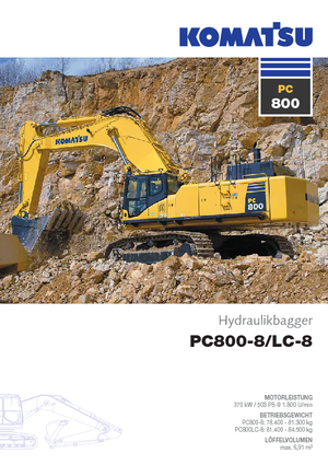 Koparki gąsienicowe Komatsu PC800-8 E0
