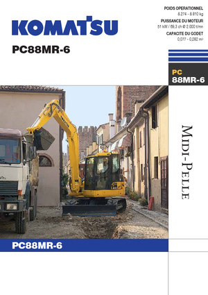 Koparki gąsienicowe Komatsu PC88MR-6