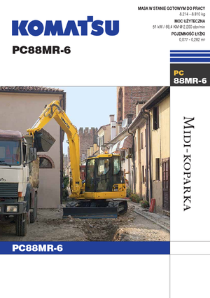 Koparki gąsienicowe Komatsu PC88MR-6