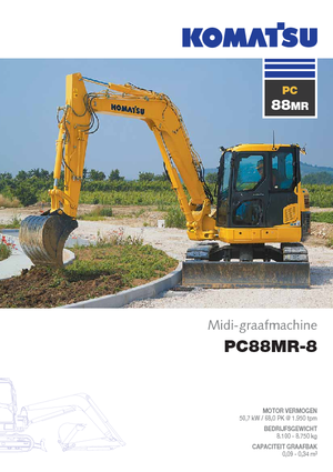 Koparki gąsienicowe Komatsu PC88MR-8