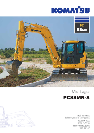 Koparki gąsienicowe Komatsu PC88MR-8