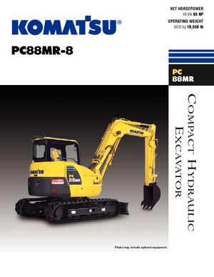 Koparki gąsienicowe Komatsu PC88MR-8