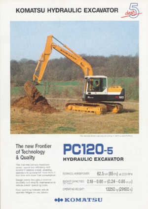 Koparki gąsienicowe Komatsu PC120-5