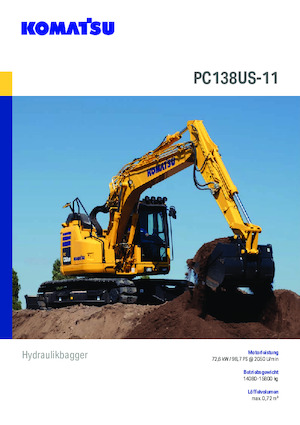 Koparki gąsienicowe Komatsu PC138US-11E0